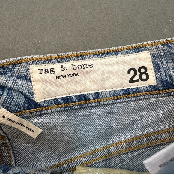 rag & bone Blue Floral High Waist Shorts - Picture 10 of 10